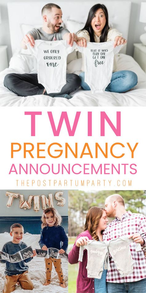 Postpartum Party, Twin Pregnancy Reveal, Twin Baby Announcements, Twin Baby Photos, Twin Birth Announcements, Twins Announcement, Sibling Announcement, Pregnancy Announcement Sibling, Twin Pregnancy Announcement