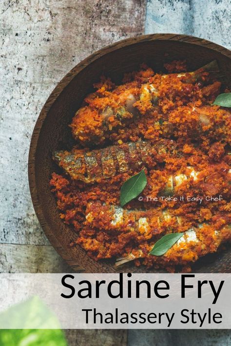 Kerala Fish Fry, Beef Roulade, Indian Fish Recipes, Kerala Fish Curry, Regional Recipes, Asian Meatballs, Kerala Recipes, Sardine Recipes, Fish Curry Recipe