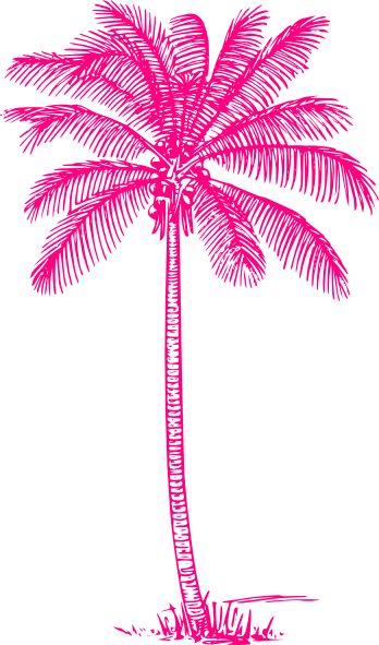 coconut-palm-tree : PINK Palm Tree Clip Art, Palm Tree Sticker, Tree Clip Art, Pink Palm Tree, Pink Clip, Family Tree Tattoo, Coconut Palm Tree, Palm Tree Art, Palm Tree Tattoo