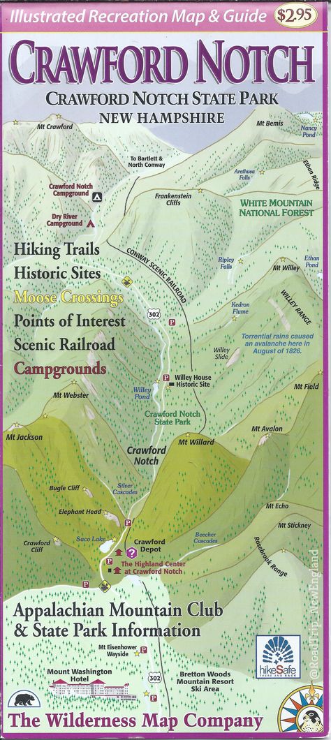 Mountain Map, New Hampshire Travel, White Mountain National Forest, Dry River, England Road Trip, History Photography, New England Road Trip, Scenic Railroads, Fall Camping