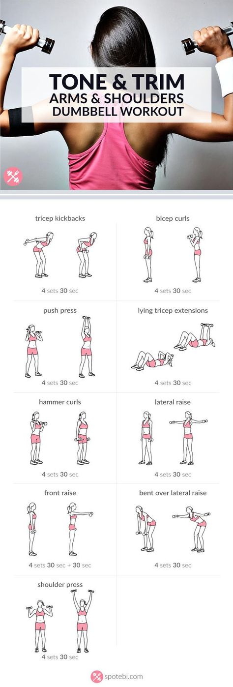 Arm & Shoulders Dumbbell Workout. Each exercises for 30 sec or complete 15-20 repetitions. Rest 30-60 sec, repeat circuit 4 times. Total of 20 mins Shoulder Dumbbell Workout, Phil Heath, Arm Fat, Trening Fitness, Biceps And Triceps, Inspiring Photography, Body Fitness, Trening Pilates, Diet Keto