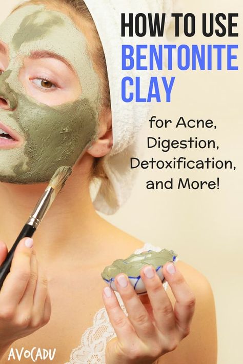 How to Use Bentonite Clay for Acne, Digestion, Detoxification, and More | Avocadu.com Bentonite Clay For Acne, Bentonite Clay Mask Recipe, Bentonite Clay Benefits, Hair Care Growth, Best Hair Care Products, Bentonite Clay, Diet Pills, Home Remedies For Hair, Benefits Of Coconut Oil