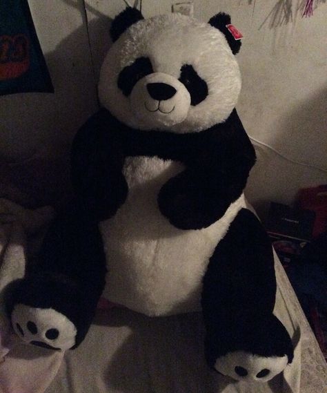 🐼so worth 50 bucks Panda Stuff Toy, Huge Teddy Bears, Panda Teddy, Panda Teddy Bear, Panda Items, Teddy Bear Cartoon, Big Panda, Baby Panda Bears, Big Teddy