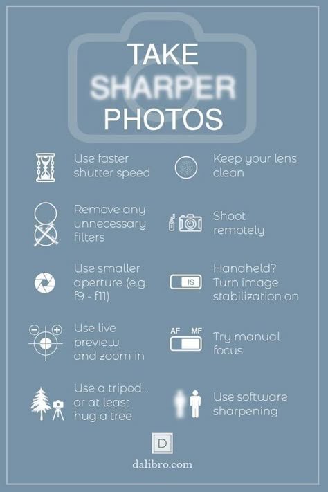 Photography Cheat Sheet: How to Shoot Sharper Photos Manual Photography, Inkscape Tutorials, Digital Photography Lessons, Dslr Photography Tips, Sharp Photo, Photography Cheat Sheets, Fotografi Digital, Photography Help, Travel Photography Tips