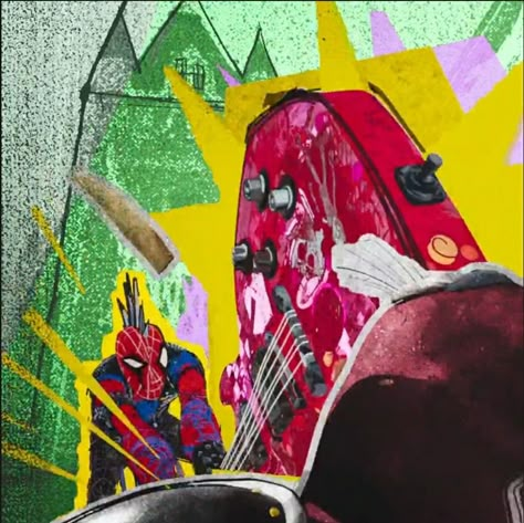 Hobie Brown Spider Punk, Punk Guitar, Hobie Brown, Punk Wallpaper, Spider Punk, Grunge Pictures, Spaider Man, Miles Morales Spiderman, Spiderman Spider