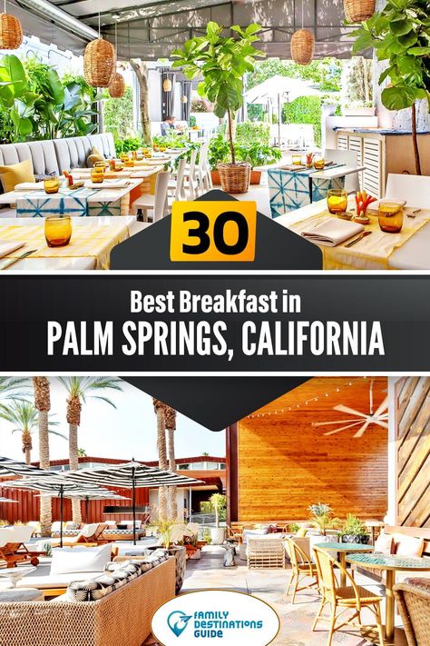 Restaurant Palm Spring, Where To Eat In Palm Springs, Best Restaurants In Palm Springs, Palm Springs Brunch, Palm Springs Shopping, Spring Cafe, Palm Springs Restaurants, Spring Breakfast, Girls Trips