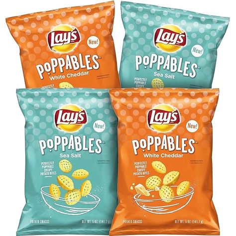 Amazon.com: Lay's Poppables Variety Pack, 4 Count Crispy Potato Bites, Potato Snacks, Desks Office, Potato Bites, Conference Tables, Snack Foods, Crispy Potatoes, White Cheddar, Supplies Organization