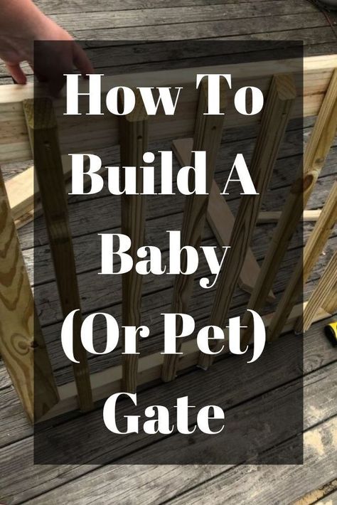 Instead of spening a fortune on a baby gate, create your own baby or pet gate with this simple tutorial. #diy #babygate #petgate #hometalk Dog Gates Indoor Ideas, Pet Gates Indoor Diy, How To Make A Pet Gate, How To Build An Indoor Dog Gate, Diy Indoor Pet Gate, Diy Wood Gate Indoor, Folding Dog Gates Indoor Diy, Outdoor Shower Fixtures, Backyard Sandbox