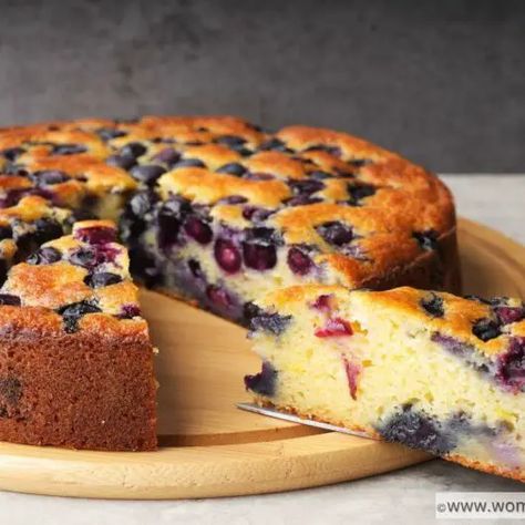 Homemade Ina Garten Blueberry Ricotta Cake (Full Recipe, Tips & Video) Lemon Blueberry Ricotta Cake, Blueberry Ricotta Cake, Recipe Using Ricotta, Blueberry Ricotta, Cooking With Brenda Gantt, Breakfast Coffee Cake, Lidia Bastianich, Blueberry Cake Recipes, Peach Blueberry