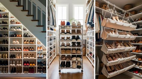 Shoe Storage Ideas Closet, Storage Ideas Closet, Shoe Carousel, Boot Shoe Rack, Shoe Storage Ottoman, Cubby Organizer, Shoe Storage Ideas, Ideas Closet, Shoe Drawer