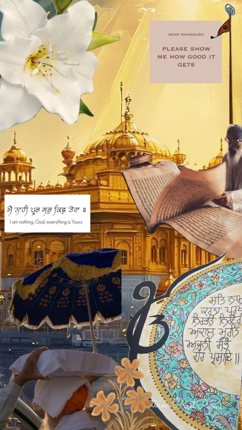 Sikhi Punjabi Culture, Guru Pics, Gurbani Quotes, Diy Bookmarks, Gods And Goddesses, Book Aesthetic, Canvas