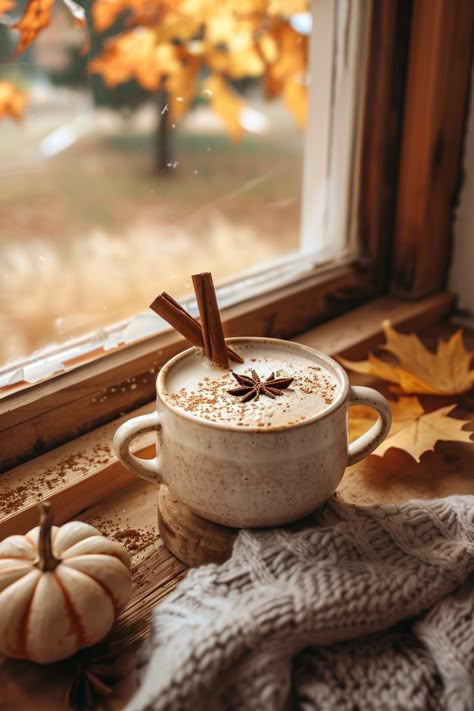 Warm up with this homemade pumpkin spice chai latte, a perfect autumn treat! 🍂 With real pumpkin, chai tea, almond milk, and maple syrup, it’s creamy and customizable. A cozy mug of this latte will make your mornings brighter. Get the recipe now! | #PumpkinSpiceLatte #AutumnVibes #HomemadeDelights Pumpkin Tea Latte, Easy Chai Latte Recipe, Pumpkin Chai Latte Recipe, Pumpkin Spice Latte Aesthetic, Pumpkin Spice Chai Latte, Latte Photography, Morning Chai, Pumpkin Chai Latte, Pumpkin Chai Tea