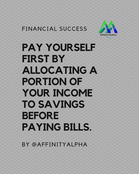 Prioritize your future by paying yourself first and saving for your goals. #PayYourselfFirst #SavingsPriority #FinancialFreedom Pay Yourself First, Money Handling, Paying Bills, Money Saver, Financial Success, Money Quotes, Financial Literacy, Finance Tips, Financial Freedom