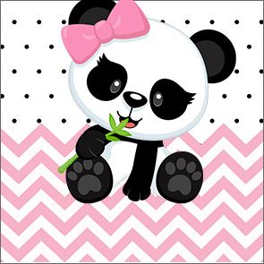 Adesivo Caixa Acrilico Panda Rosa Personalizados para Festa Panda Themed Party, Panda Baby Showers, Panda Birthday Party, Baby Backdrop, Panda Birthday, Candy Bar Labels, Panda Party, Bear Coloring Pages, Panda Art