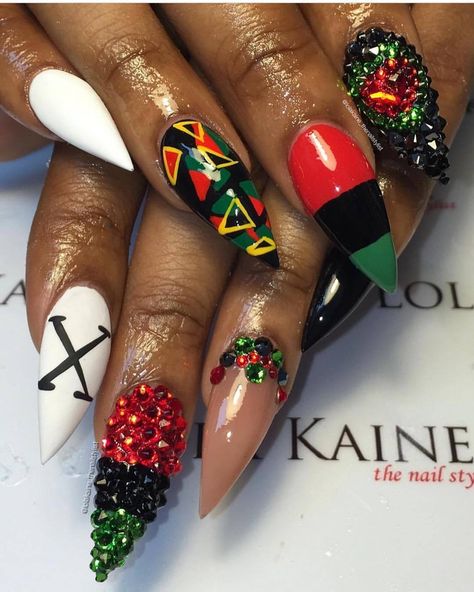 Juneteenth Nail Design, Jamaica Nails, Rasta Nails, Beautiful Nail Art Designs, Simple Fall Nails, Toe Nail Color, Art Designs Ideas, Med Tech, Dope Nail Designs