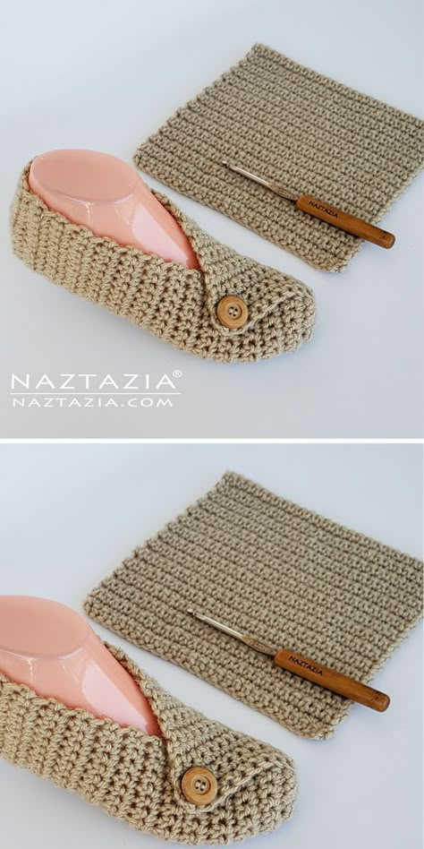 Easy Crochet Slippers From A Rectangle, Crocheted Kids Slippers, Granny Square Crochet Slippers Free Pattern Easy, Crochet Slipper Sole Pattern Free, Simple Crochet Slipper Pattern, One Piece Crochet Slippers Free Pattern, Crochet House Shoes Free Pattern, Crochet Slippers Adult Free Pattern Tutorials, Free Crochet Slippers Pattern