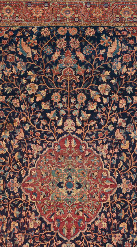 Oversize Antique Blue Floral Collectible Oriental circa 1900 Northwest Persian Serapi Heriz rug Antique Rug - Claremont Rug Company Vermilion Red, Heriz Rug, Heriz Rugs, Lapis Blue, Blue Lotus, Antique Blue, Rug Company, Persian Carpet, Antique Rug