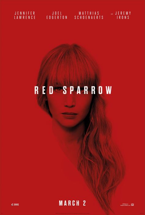 Red Sparrow Movie, Red Sparrow, Cia Agent, Full Mon, Mary Louise Parker, Joel Edgerton, Charlotte Rampling, 2018 Movies, See Movie