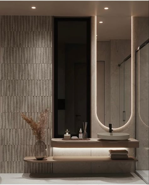 Wall Mirror Ideas, Bathroom Design Styles, Restroom Design, Washbasin Design, Washroom Design, Mirror Ideas, Bathroom Design Inspiration, Bathroom Design Decor, Toilet Design