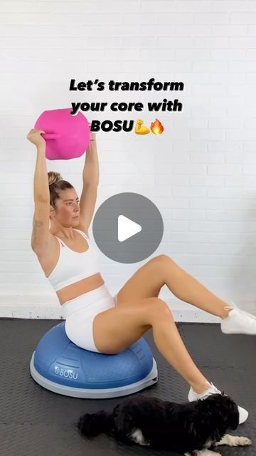 BOSU® on Instagram: "💖The BOSU® Hydro Ball - HB25, with its unique design utilizing water as its source of weight, offers several benefits for stability and reactiveness in fitness training: The water-filled design of the HB25 introduces dynamic resistance, challenging the body to stabilize against the unpredictable movement of water. It is a multifunctional tool that can be incorporated into various workout routines because of the ability to adjust the weight with the amount of water you add. 🌊The dynamic resistance provided by the water-filled design sets it apart from traditional static weights, offering a unique and effective training experience. Not to mention all the fun colors to choose from 😍💖 #bosu #bosuball #core #fitness #resistance" Bosu Ball Ab Workout, Bosu Ball Workout, Core Fitness, Ball Workout, Bosu Ball, Workout Routines, Fitness Training, Abs Workout, Ball Exercises