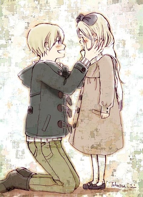 Big Brother Russia with Little Sister Belarus Brother And Sister Anime, Hetalia Headcanons, Sisters Drawing, Big Brother Little Sister, Hetalia Russia, Sister Poses, Anime Siblings, Hetalia Characters, Sisters Art