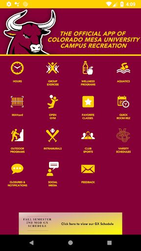 Official app for Colorado Mesa University Campus Recreation Open Gym, Fall Semester, Fitness Apps, Gym Classes, University Campus, Food App, Graduation Party, Colorado, University