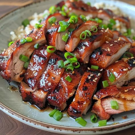 Char Siu Chicken Chicken Char Sui, Char Siew Chicken, Char Siu Chicken Recipe, Chinese Fusion Food, Chinese Food Recipes Traditional, Chinese Roast Chicken, Char Sui Recipes Chicken, Chinese Chicken Marinade, Chinese Five Spice Chicken