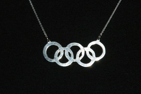 Olympic Rings Necklace Bling Things, Olympic Rings, The Perfect Engagement Ring, Rings Necklace, Perfect Engagement Ring, Ring Necklace, Christmas List, Wedding Rings Engagement, Things I Want