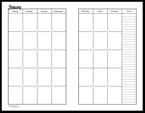 Half-Size - Black and White - Sunshine Skies - 2 Page Per Month Undated Blank Calendar Pages, Planner Calendar Printables, Blank Monthly Calendar, Undated Monthly Planner, Planner Pdf, Monthly Planner Template, Online Calendar, Blank Calendar Template, Monthly Calendar Template