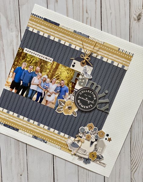 Scrapbook Title Page Ideas, Scrapbook Title Page, Title Page Ideas, Camping Scrapbook Layouts, Scrapbook Layout Ideas, Masculine Scrapbook, Family Scrapbook Layouts, Camping Scrapbook, Family Layout