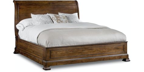 California King Sleigh Bed, Dream Master Suite, Trendy Bed, Basement Guest Room, Hooker Furniture Bedroom, Folding Bed Frame, King Sleigh Bed, Queen Sleigh Bed, Earthy Modern