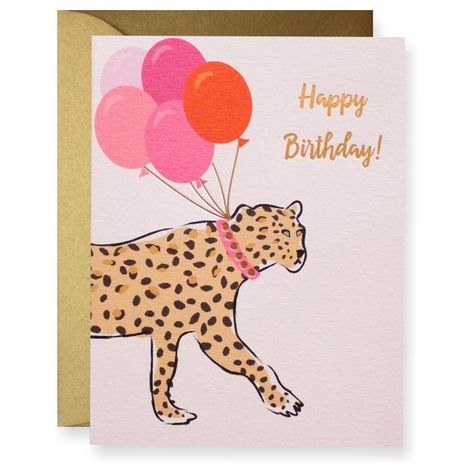 Corny Cards, Happy Birthday Wishes For Her, Cheetah Birthday, Birthday Card Puns, Leopard Birthday, Bullet Art, Greeting Card Collection, Jungle Birthday, Print Greeting Cards