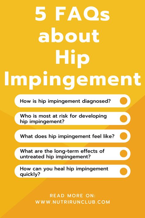 Dealing with hip discomfort? You might have femoroacetabular impingement (FAI). Check out our post for 5 signs you may have hip impingement and learn about common hip impingement symptoms, including pincer hip impingement. We share effective hip impingement exercises and stretches to ease your pain. Plus, find out about hip impingement surgery and recovery tips. Click here to learn more and take a step towards feeling better! Hip Impingement Exercises, Hip Impingement, Hip Exercises, Surgery Recovery, Feeling Better, Hip Pain, Hip Flexor, Warning Signs, New Post