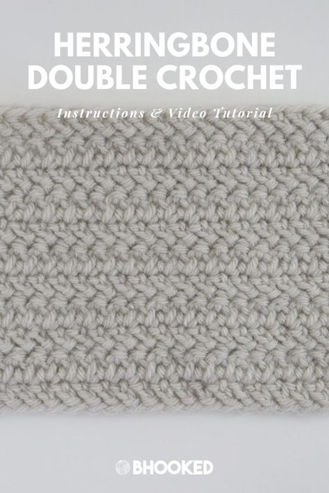 Herringbone Double Crochet, Funky Crochet, Blankets Crochet, Crochet Stitch Tutorial, Crocheted Blankets, Crochet Stitches Free, Easy Crochet Stitches, Crochet Abbreviations, Crochet Fun