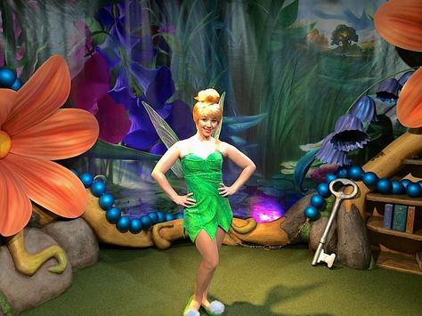 Tinkerbell in Town Square. I want my bedroom to look like this. :) Adult Tinkerbell Costume, Diy Tinkerbell Costume, Tinkerbell Halloween Costume, Tinkerbell Cosplay, Tinkerbell Costume, Disney Face Characters, Costumes For Teens, Fairy Friends, Anime Expo