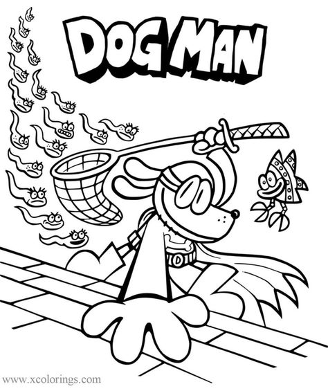 Fish Flippy and Dog Man Coloring Pages. Man Coloring Pages, Popeye The Sailor Man, Dog Man, Kid Coloring Page, Dog Coloring Page, Easter Coloring Pages, Cat Kids, Kids Focus, Icarly