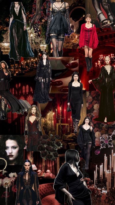 Moody collage of vampirecore inspired aesthetic fashion Vampire Dark Aesthetic, Black Moodboard, Vampire Goth, Goth Outfits, Aesthetic Collage, Dark Fashion, Dracula, Dark Aesthetic, Mood Board