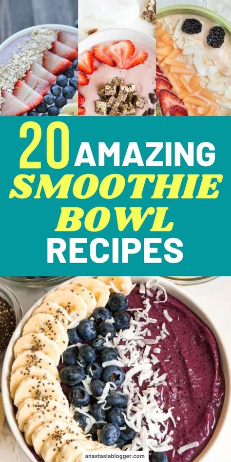 Arbonne Smoothie Bowl Recipes, Tropical Smoothie Bowl Recipe, Diy Breakfast Bowls Easy Recipes, Macro Friendly Smoothie Bowl, Smoothie King Smoothie Bowl, Smoothie King Bowl Recipes, Everbowl Recipes, Smoothie Bowl Recipe Ninja Creami, Frozen Smoothie Bowls