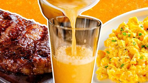 What To Do With Leftover Orange Juice, Recipes To Use Up Orange Juice, Leftover Orange Juice, Uses For Orange Juice, Breakfast Orange Juice, Cold Pressed Orange Juice, Orange Juice Recipes, Juice Ice Cubes, Orange Juice Concentrate