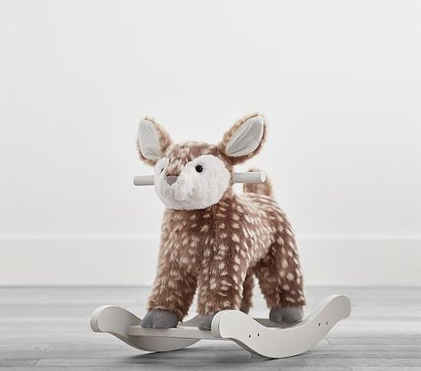 Fawn Nursery Toy Rocker | Animal Rocker | Pottery Barn Kids Fawn Nursery, Nursery Rocker, Nursery Woodland, Baby Kicking, Pumping Moms, Baby Sleep Problems, Third Baby, Baby Arrival, After Baby