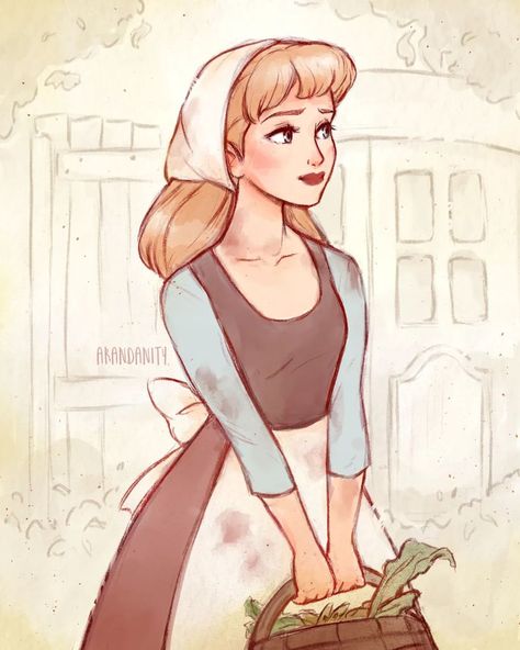 Arandanity no Instagram: “Daydreaming Cinderella ✨🐁 I love how simple (but still super pretty) their outfits were back in the day because I'm lazy for details…” Disney Cartoons Characters, Cinderella Drawing, Princess Drawing, Cinderella Art, Disney Movie Art, Princesas Disney Anime, Disney Character Art, Were Back, Disney Drawings Sketches