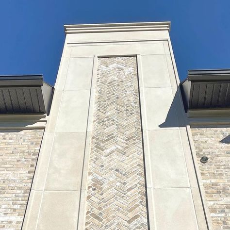 MP Architectural Inc on Instagram: "Custom chimney design for @major.builds . . . . #customhomes #customdetails #customdesign #custombuilt #chimney #surround #masonry #luxuryhomes #precast #concrete #precastconcrete #construction #concretedesign #mpaprecast" Limestone Chimney Exterior, Cobblestone Siding James Hardie, Slipform Stone Masonry, Concrete Masonry Unit, Chimney Design, Precast Concrete, Concrete Design, Custom Homes, Luxury Homes