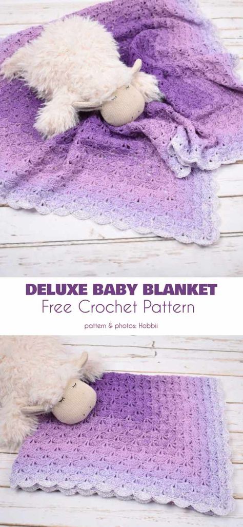 Crochet Blankets For Kids Children, Crochet Baby Cot Blanket Free Pattern, Baby Blanket Crochet Lovecraftscrochet, Galaxy Baby Blanket Crochet, Afgan Crochet, Crochet Kids Blanket Lovecraftscrochet, Baby Blanket Free Crochet Pattern, Making Blankets, Purple Baby Blanket