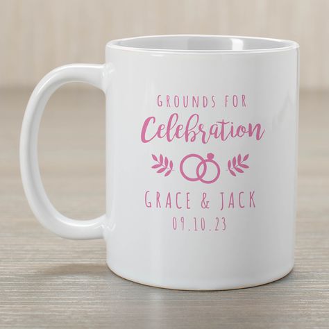 Useful and Practical Wedding Favors | Beau-coup Page 3 Coffee Mug Wedding Favors, Mug Wedding Favors, Wine Stopper Favors, Practical Wedding Gifts, Useful Wedding Favors, Coffee Mug Wedding, Practical Wedding Favors, Wedding Drinkware, Morning Coffee Mug