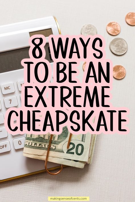 8 Ways To Be An Extreme Cheapskate. One of my guilty pleasures is watching the show Extreme Cheapskates. I know that everything on the show isn't real (quite a bit of it is fake from what I've heard), but I'm sure some people do go to crazy measures in order to save some money. Here are extreme cheapskates tips and extreme cheapskate hacks Extreme Cheapskates, Dumpster Diving, Find Money, Frugal Living Tips, Saving Ideas, Guilty Pleasures, Financial Goals, Money Saving Tips, Money Saving