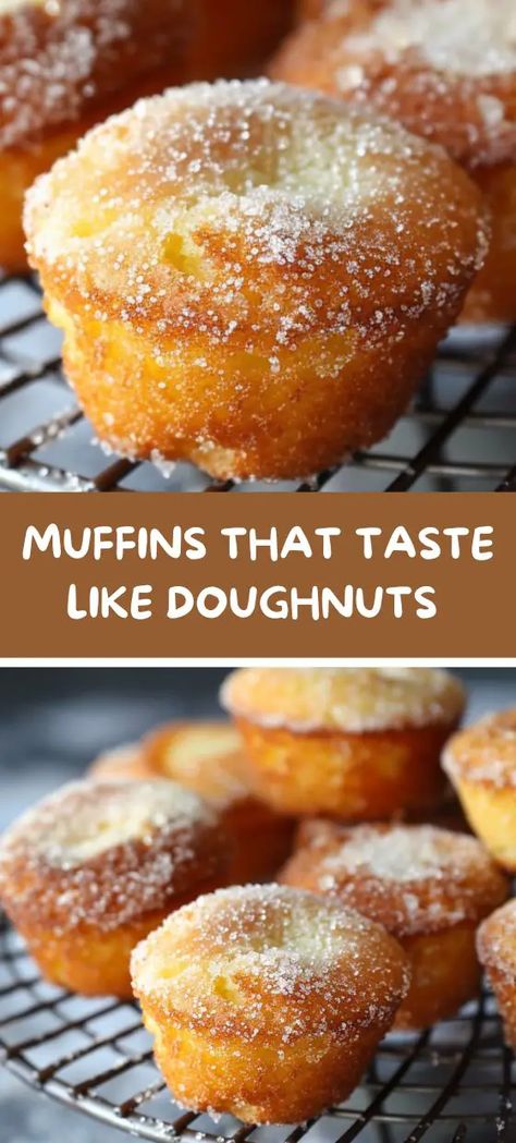 Muffins That Taste Like Doughnuts Cinnamon Doughnut, Muffin Shop, Cinnamon Sugar Recipes, Rolls Sandwiches, Brunch Quiche, New Food Recipes, Baking Mix Recipes, Egg Casseroles, Food Recipes Breakfast