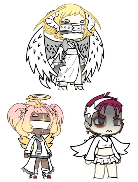 Gacha Life Angel Oc, Gacha Club Angel Oc, Gacha Life Alien Oc, Angel Gacha Club Outfits, Gacha Life Angel Outfits, Gacha Angel Oc, Gacha Angel Outfit, Gacha Angel, Angel Oc