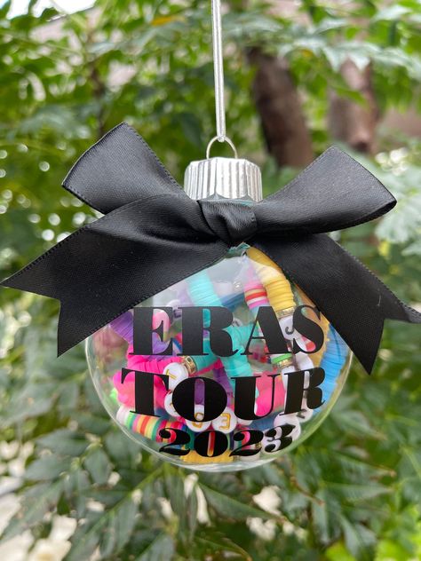 Eras tour 2023 Taylor Swift friendship bracelets holder | Christmas ornament| stocking stuffers | bracelets not included by Withlovelauraa on Etsy Eras Tour Christmas Ornament, Taylor Swift Ornament Ideas, Eras Tour Ornament, Taylor Swift Christmas Ornament, Eras Ornament, Taylor Swift Ornament, Bracelets Holder, 2023 Taylor Swift, Swift Friendship Bracelets