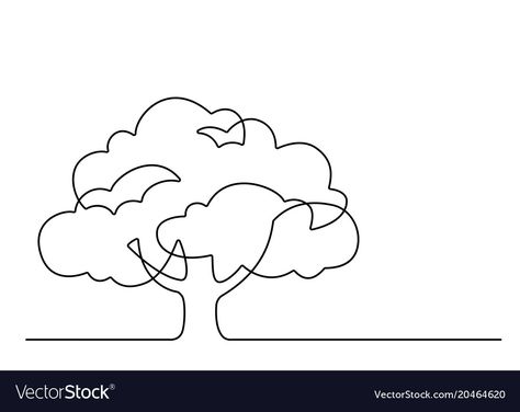 Tree Simple Drawing, Drawing Of Tree, Milk Drawing, Hippo Drawing, Tree Line Drawing, Plant Sketches, Donor Wall, Happy New Year Vector, Circle Font