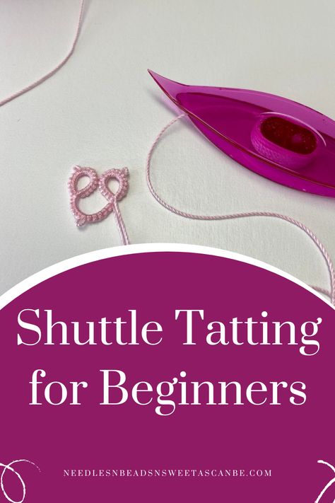 Tatting is a beautiful old-fashioned art and it has been around for centuries. And I love shuttle tatting, so in this post I'll show you the basics of shuttle tatting. Easy Tatting Patterns For Beginners Free, How To Do Tatting Tutorials, How To Shuttle Tatting For Beginners Step By Step, Tatting Shuttles Pattern, Diy Tatting Shuttle, Lace Tatting Patterns, Tatting For Beginners Step By Step, Shuttle Tatting Tutorial, Shuttle Tatting Patterns Free Tutorials